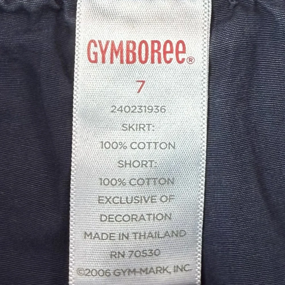 GYMBOREE VINTAGE Girls’ Y2K-Inspired Embroidered Floral Denim Mini Skort Size‎ 7